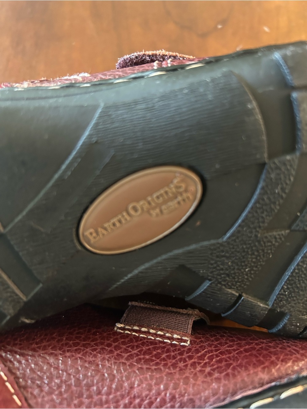 Earth Origins Women's Slip-On Dress Shoes in Burgundy - Picture 4 of 9